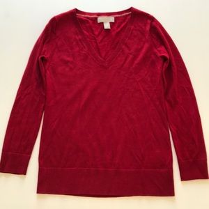 Banana Republic 100% Wool V Neck Sweater - Size XS